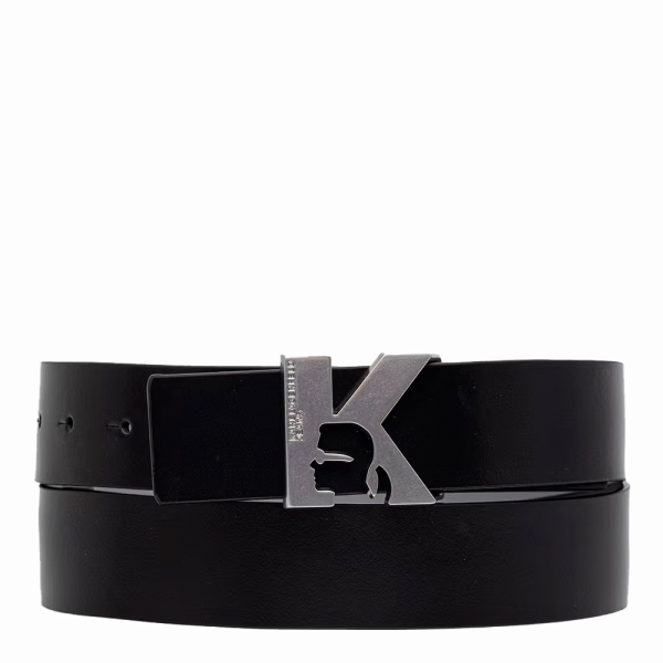 Karl Lagerfeld Jeans CEINTURE RVERSIBLE EN CUIR K - 90 Noir- Ref 72 €